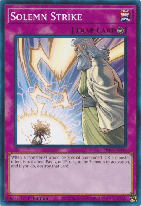 Solemn Strike – Structure Deck: Mechanized Madness (YuGiOh)