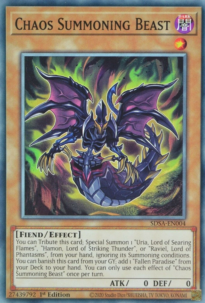 Chaos Summoning Beast – Structure Deck: Sacred Beasts (YuGiOh)