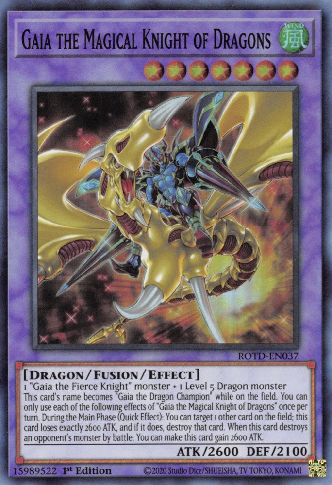 Gaia the Magical Knight of Dragons – Rise of the Duelist (YuGiOh)