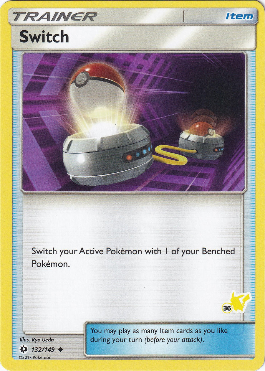 Switch - 132/149 (#36 Pikachu Stamped) – Battle Academy (Pokemon)