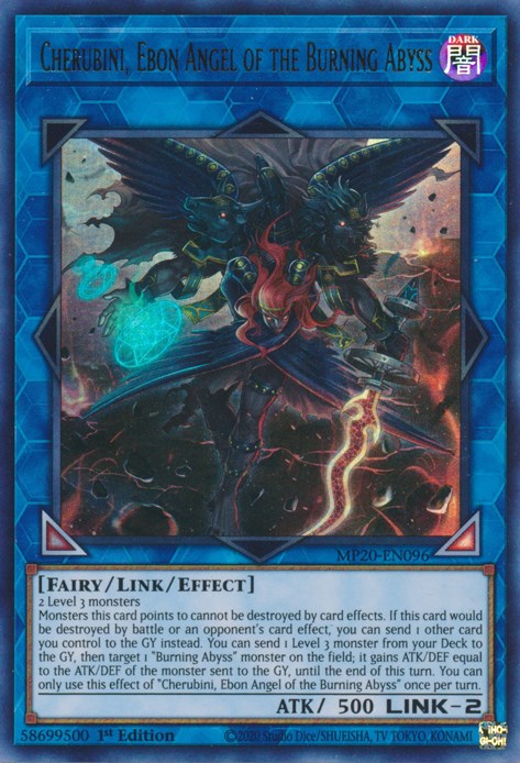 Cherubini, Ebon Angel of the Burning Abyss – 2020 Tin of Lost Memories (YuGiOh)