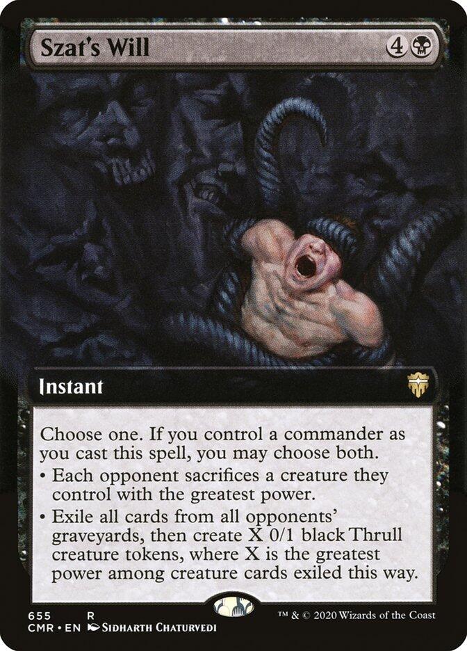 Szat's Will (Extended Art) – Commander Legends (Magic: The Gathering)
