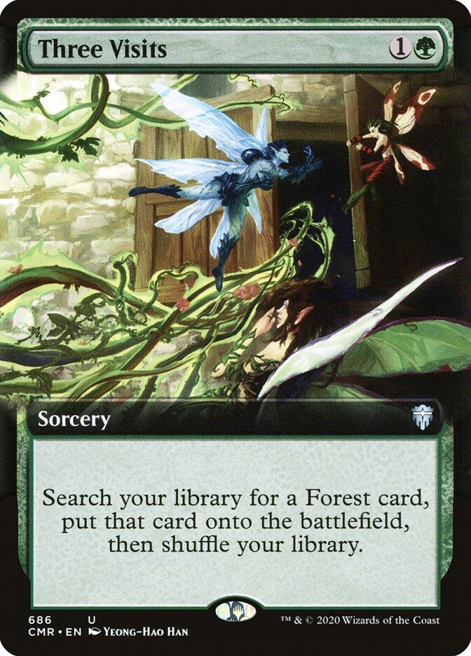 Three Visits (Extended Art) – Commander Legends (Magic: The Gathering)