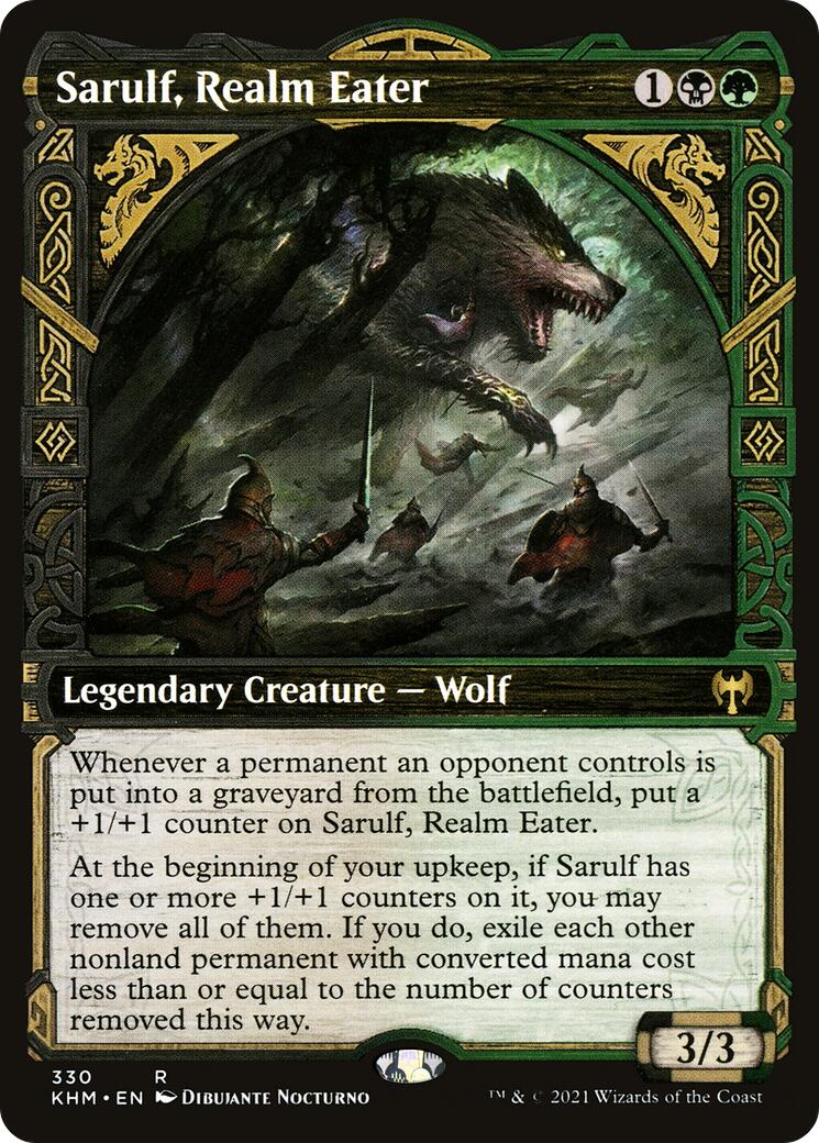 Sarulf, Realm Eater (Showcase) – Kaldheim (Magic: The Gathering)