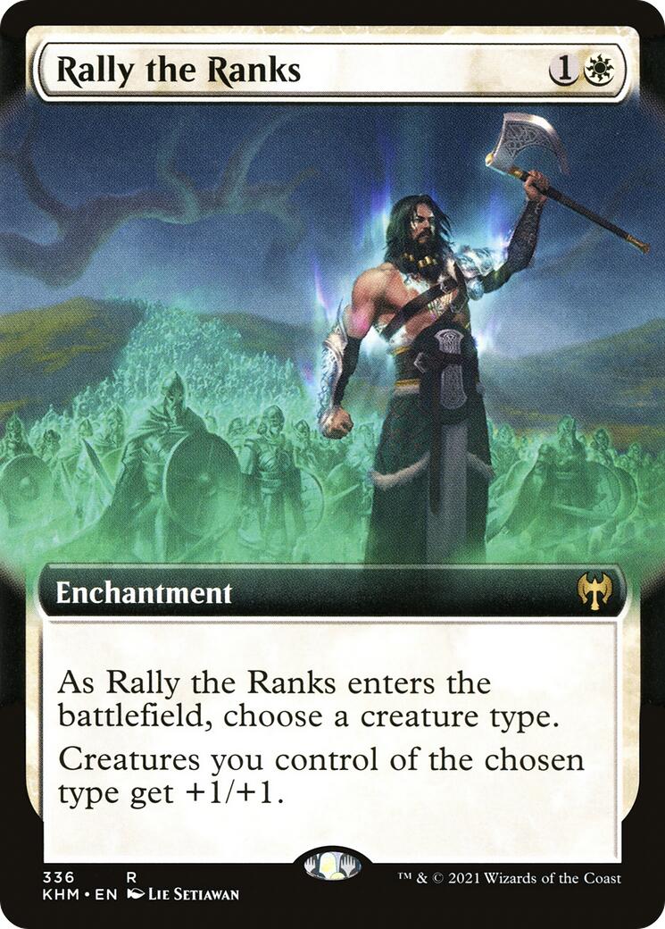 Rally the Ranks (Extended Art) – Kaldheim (Magic: The Gathering)