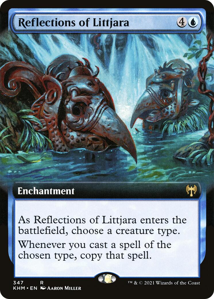 Reflections of Littjara (Extended Art) – Kaldheim (Magic: The Gathering)