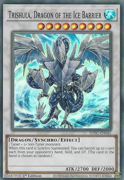 Trishula, Dragon of the Ice Barrier – Structure Deck: Freezing Chains (YuGiOh)