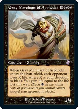 Gray Merchant of Asphodel - Time Spiral: Remastered #323 - Foil - Near Mint