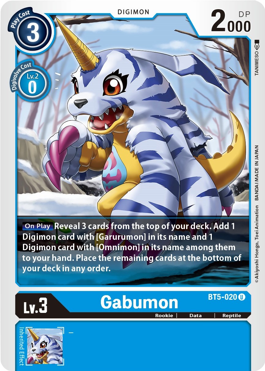 Gabumon – Battle of Omni (Digimon Card Game)