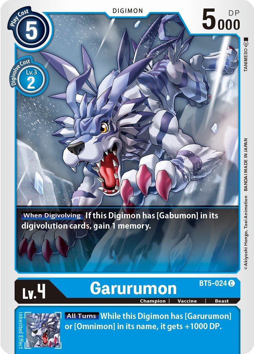 Garurumon – Battle of Omni (Digimon Card Game)