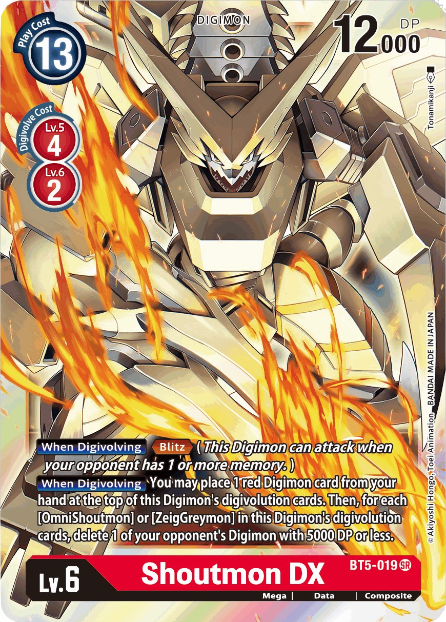 Shoutmon DX – Battle of Omni (Digimon Card Game)
