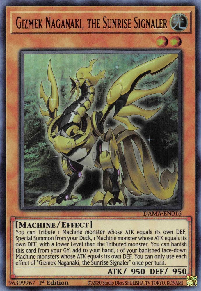 Gizmek Naganaki, the Sunrise Signaler – Dawn of Majesty (YuGiOh)