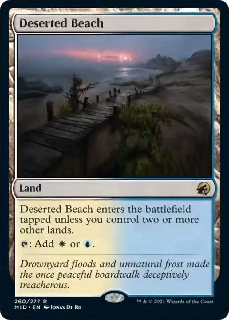Deserted Beach – Innistrad: Midnight Hunt (Magic: The Gathering)