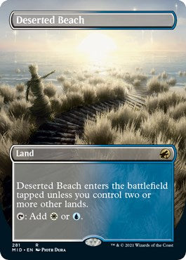 Deserted Beach (Borderless) – Innistrad: Midnight Hunt (Magic: The Gathering)