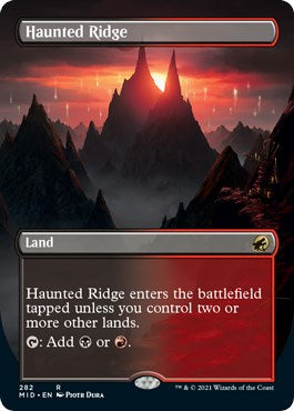 Haunted Ridge (Borderless) – Innistrad: Midnight Hunt (Magic: The Gathering)