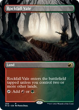 Rockfall Vale (Borderless) – Innistrad: Midnight Hunt (Magic: The Gathering)