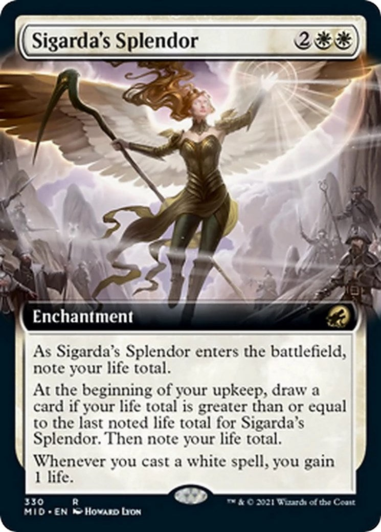 Sigarda's Splendor (Extended Art) – Innistrad: Midnight Hunt (Magic: The Gathering)