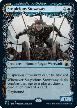 Suspicious Stowaway (Showcase) – Innistrad: Midnight Hunt (Magic: The Gathering)
