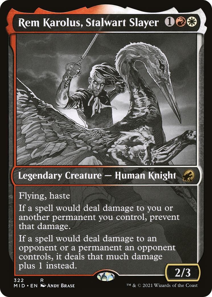 Rem Karolus, Stalwart Slayer (Showcase) – Innistrad: Midnight Hunt (Magic: The Gathering)