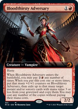Bloodthirsty Adversary (Extended Art) – Innistrad: Midnight Hunt (Magic: The Gathering)