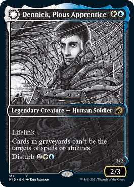 Dennick, Pious Apprentice (Showcase) – Innistrad: Midnight Hunt (Magic: The Gathering)