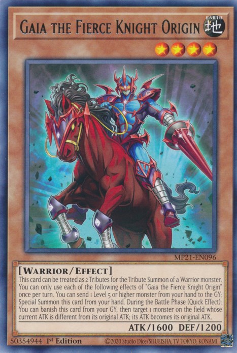 Gaia the Fierce Knight Origin – 2021 Tin of Ancient Battles (YuGiOh)