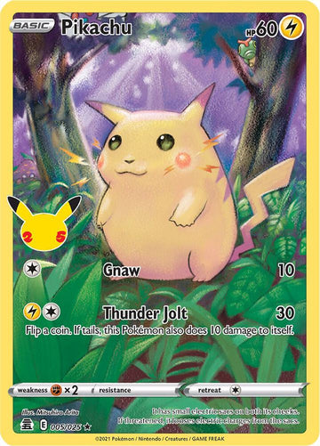 Pikachu - Celebrations #005/025 - Holofoil - Lightly Played