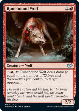 Runebound Wolf – Innistrad: Crimson Vow (Magic: The Gathering)
