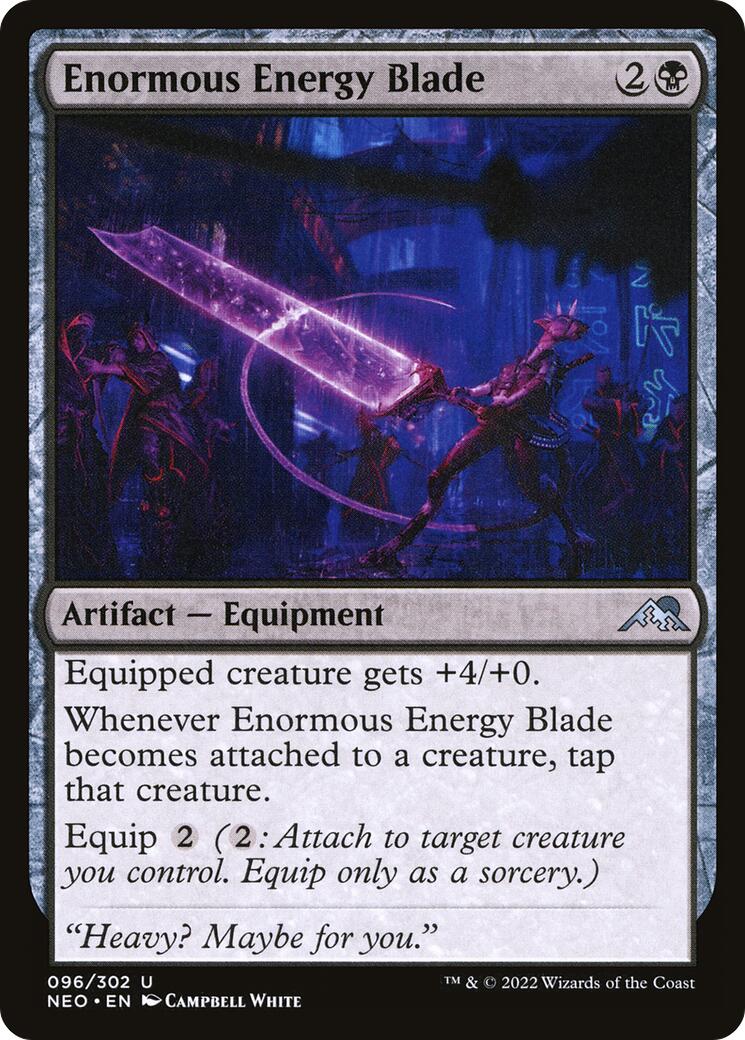 Enormous Energy Blade – Kamigawa: Neon Dynasty (Magic: The Gathering)