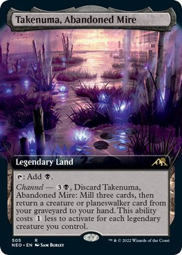 Takenuma, Abandoned Mire (Extended Art) – Kamigawa: Neon Dynasty (Magic: The Gathering)