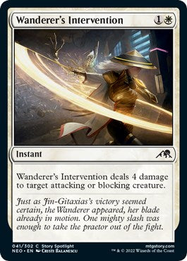Wanderer's Intervention – Kamigawa: Neon Dynasty (Magic: The Gathering)