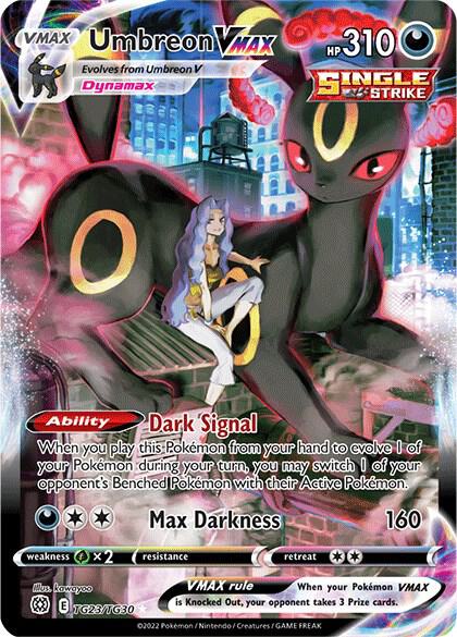Umbreon VMAX - SWSH09: Brilliant Stars Trainer Gallery #TG23/TG30 - Holofoil - Lightly Played