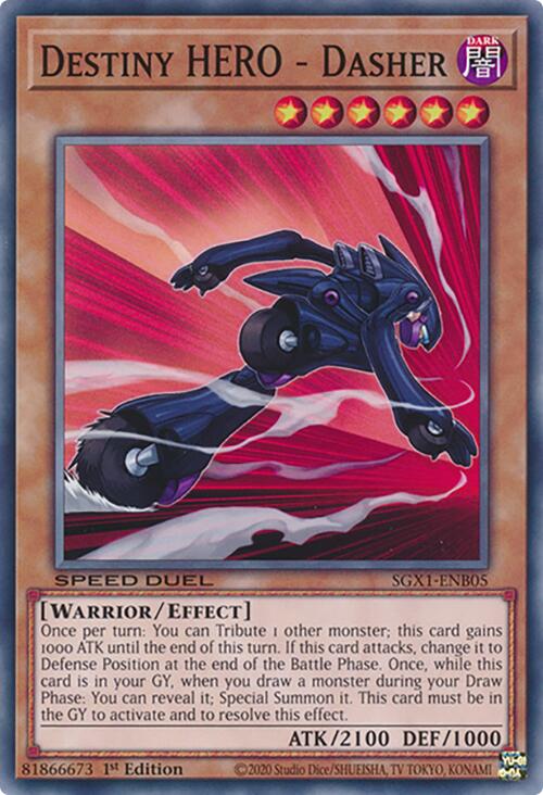 Destiny HERO - Dasher – Speed Duel GX: Duel Academy Box (YuGiOh)