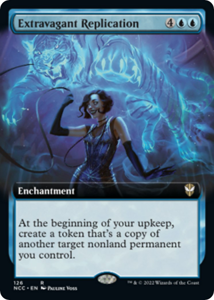 Extravagant Replication (Extended Art) – Commander: Streets of New Capenna (Magic: The Gathering)