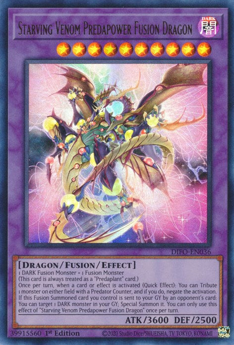 Starving Venom Predapower Fusion Dragon – Dimension Force (YuGiOh)