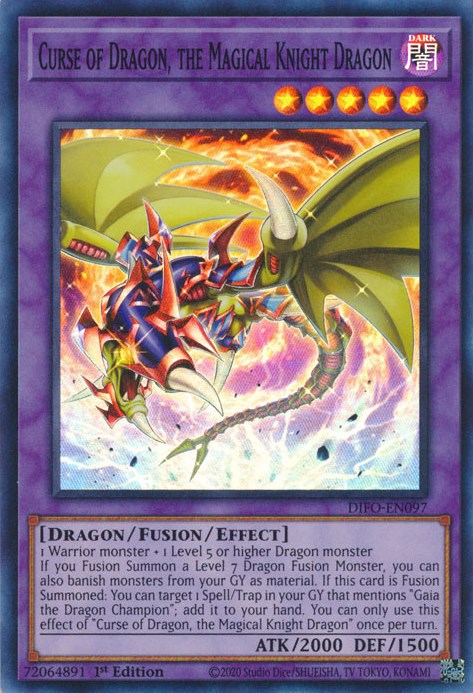 Curse of Dragon, the Magical Knight Dragon – Dimension Force (YuGiOh)