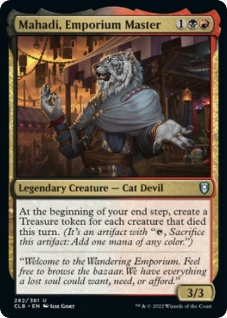 Mahadi, Emporium Master – Commander Legends: Battle for Baldur's Gate (Magic: The Gathering)