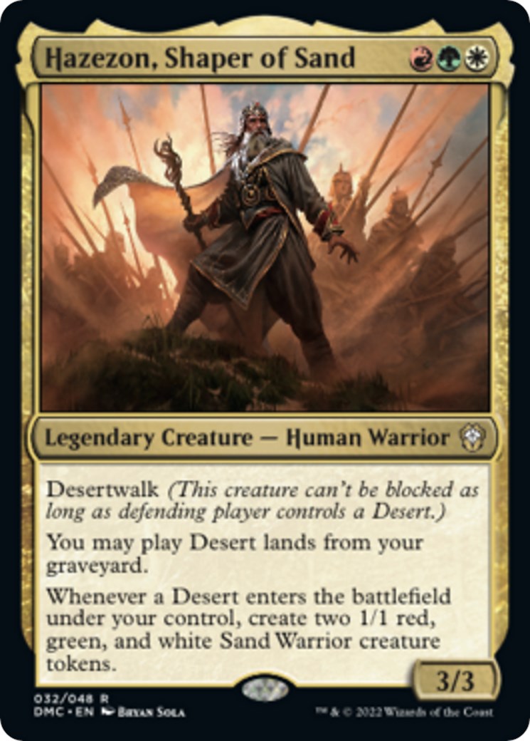 Hazezon, Shaper of Sand – Commander: Dominaria United (Magic: The Gathering)