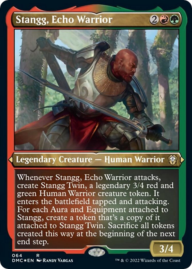 Stangg, Echo Warrior (Foil Etched) – Commander: Dominaria United (Magic: The Gathering)