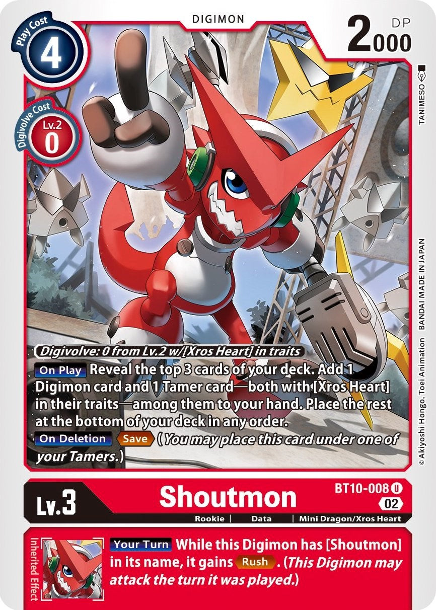 Shoutmon – Xros Encounter (Digimon Card Game)