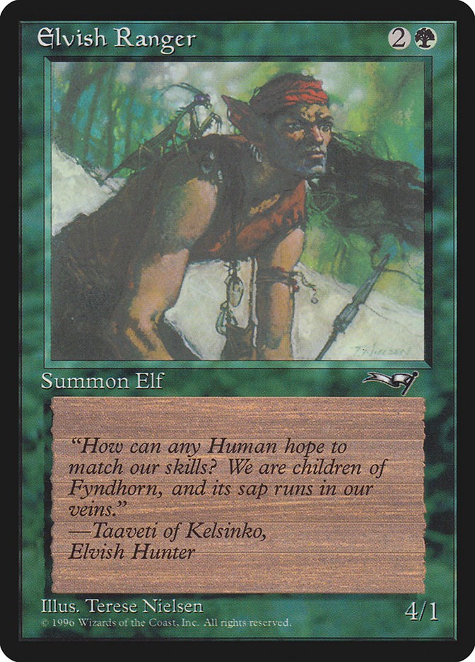 Elvish Ranger (Male) – Alliances (Magic: The Gathering)