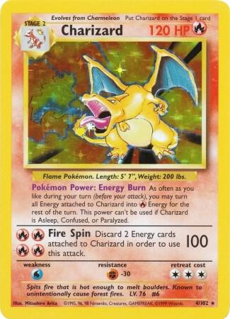 Charizard - Base Set #004/102 - Holofoil - Near Mint