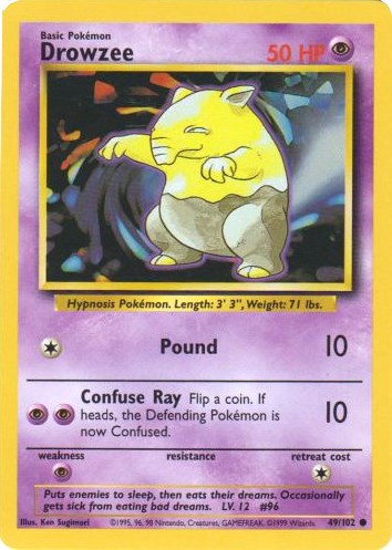 Drowzee – Base Set (Pokemon)