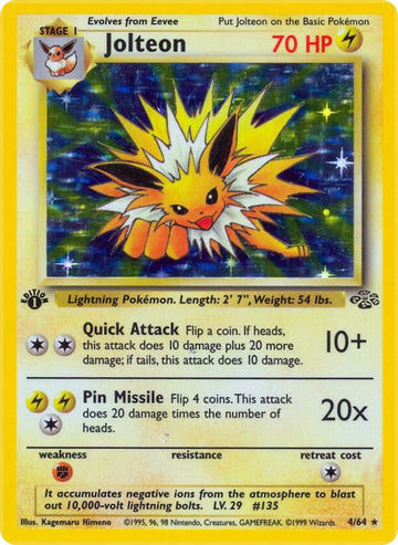 Jolteon - Jungle #04/64 - Unlimited Holofoil - Lightly Played