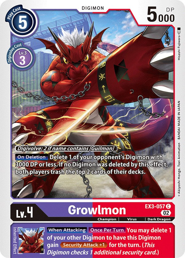 Growlmon – Draconic Roar (Digimon Card Game)