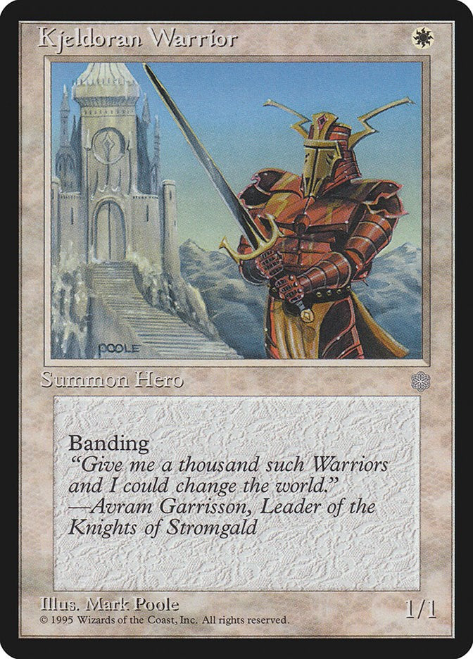 Kjeldoran Warrior – Ice Age (Magic: The Gathering)