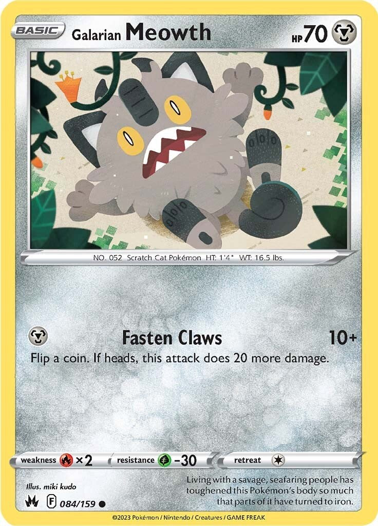 Galarian Meowth – SWSH: Crown Zenith (Pokemon)