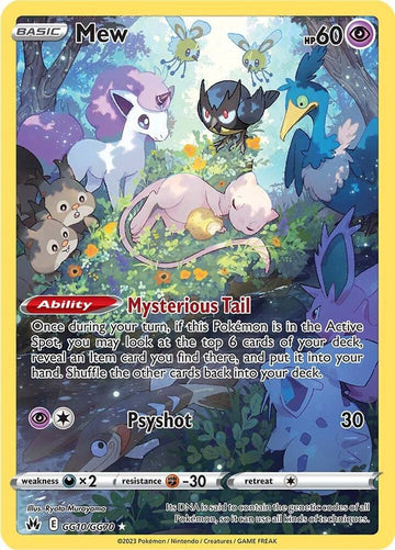 Mew - SWSH: Crown Zenith: Galarian Gallery #GG10/GG70 - Holofoil - Lightly Played