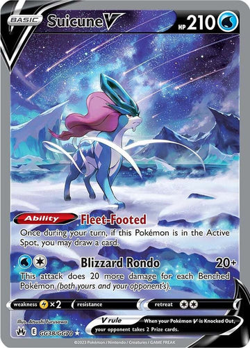 Suicune V - SWSH: Crown Zenith: Galarian Gallery #GG38/GG70 - Holofoil - Near Mint