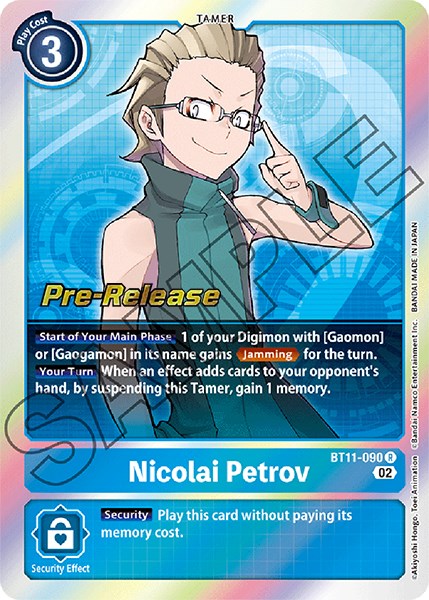 Nicolai Petrov – Dimensional Phase Pre-Release Cards (Digimon Card Game)